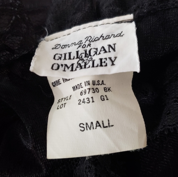 VTG Black Lace Slip Dress w/ Matching Cardigan - Picture 10 of 10